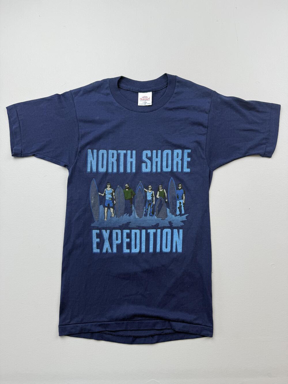 Vintage Healthknit Shirt Mens Small North Shore Expedition Surf Graphic Tee USA
